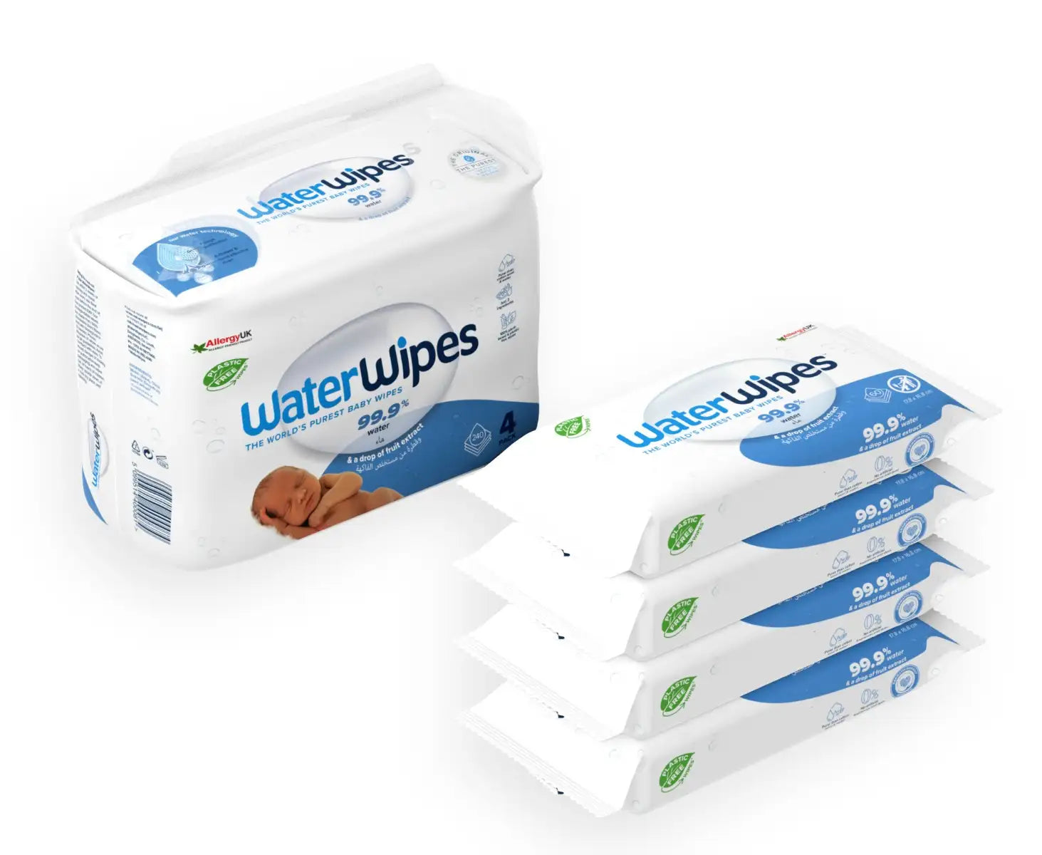 WaterWipes Original 99.9% Water 48 pcs