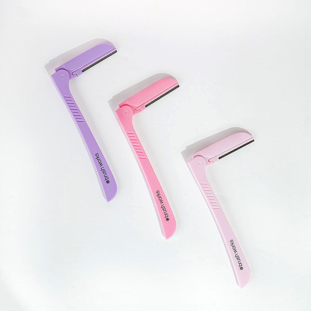 Brushworks Precision Eyebrow Razors (Pack of 3)