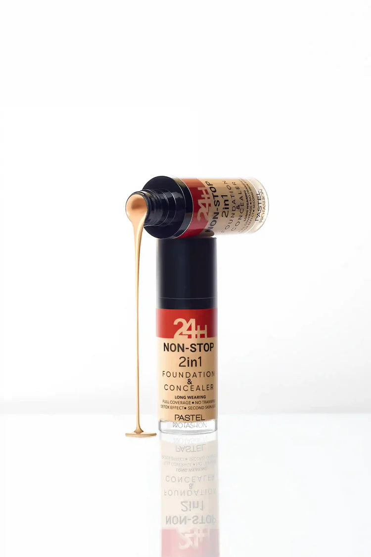 Pastel 24H Non-Stop 2in1 Foundation & Concealer  30ml