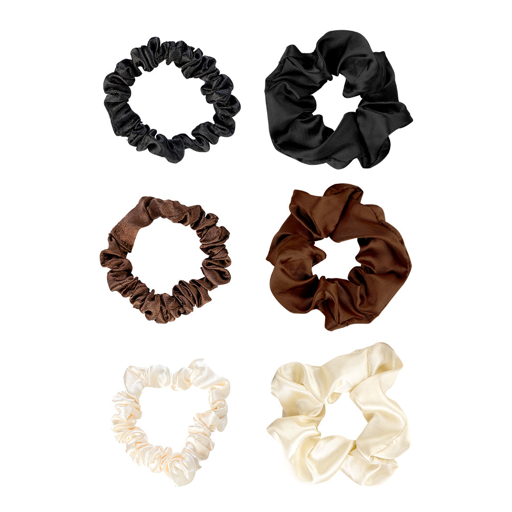 Brushworks Everyday Satin Scrunchie Set