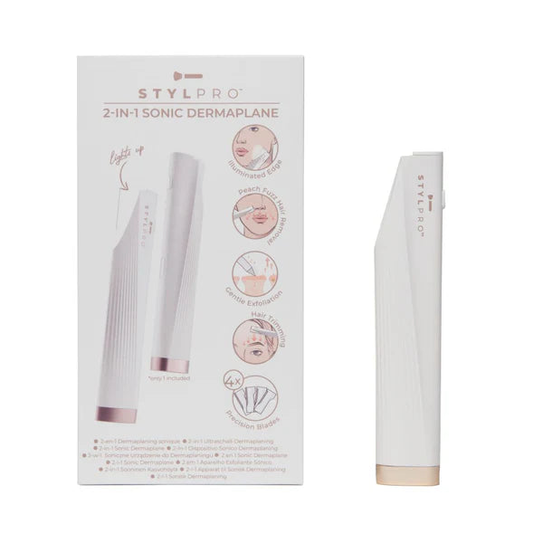 Stylpro  2-in-1 Light Up Sonic Dermaplane