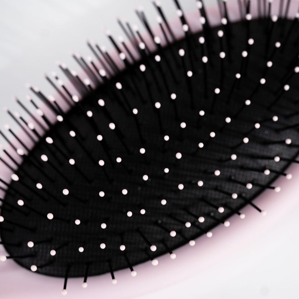 Brushworks Professional Oval Detangling Hair Brush (Pink)