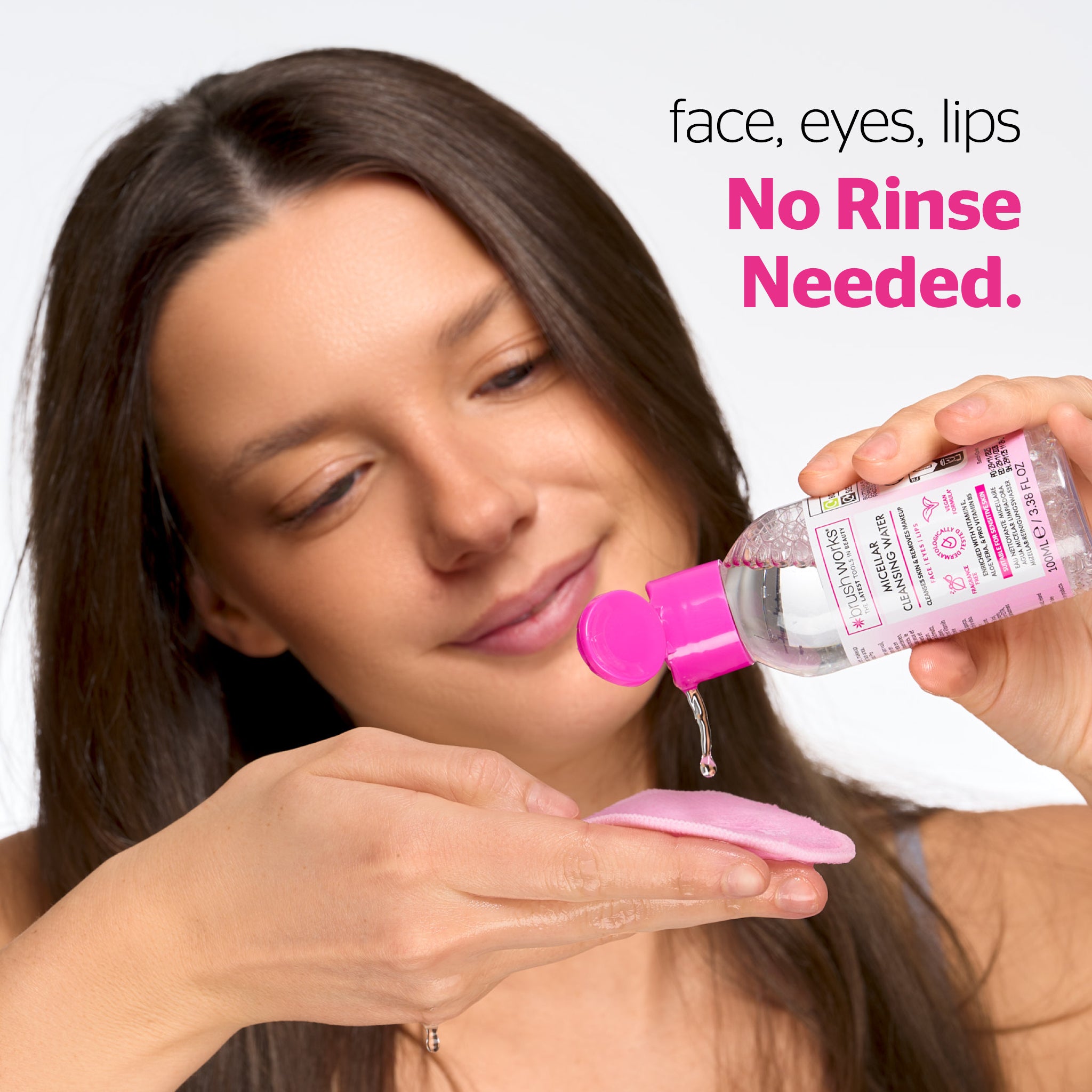 Brushworks Micellar Cleansing Water 100ml (Travel Size)