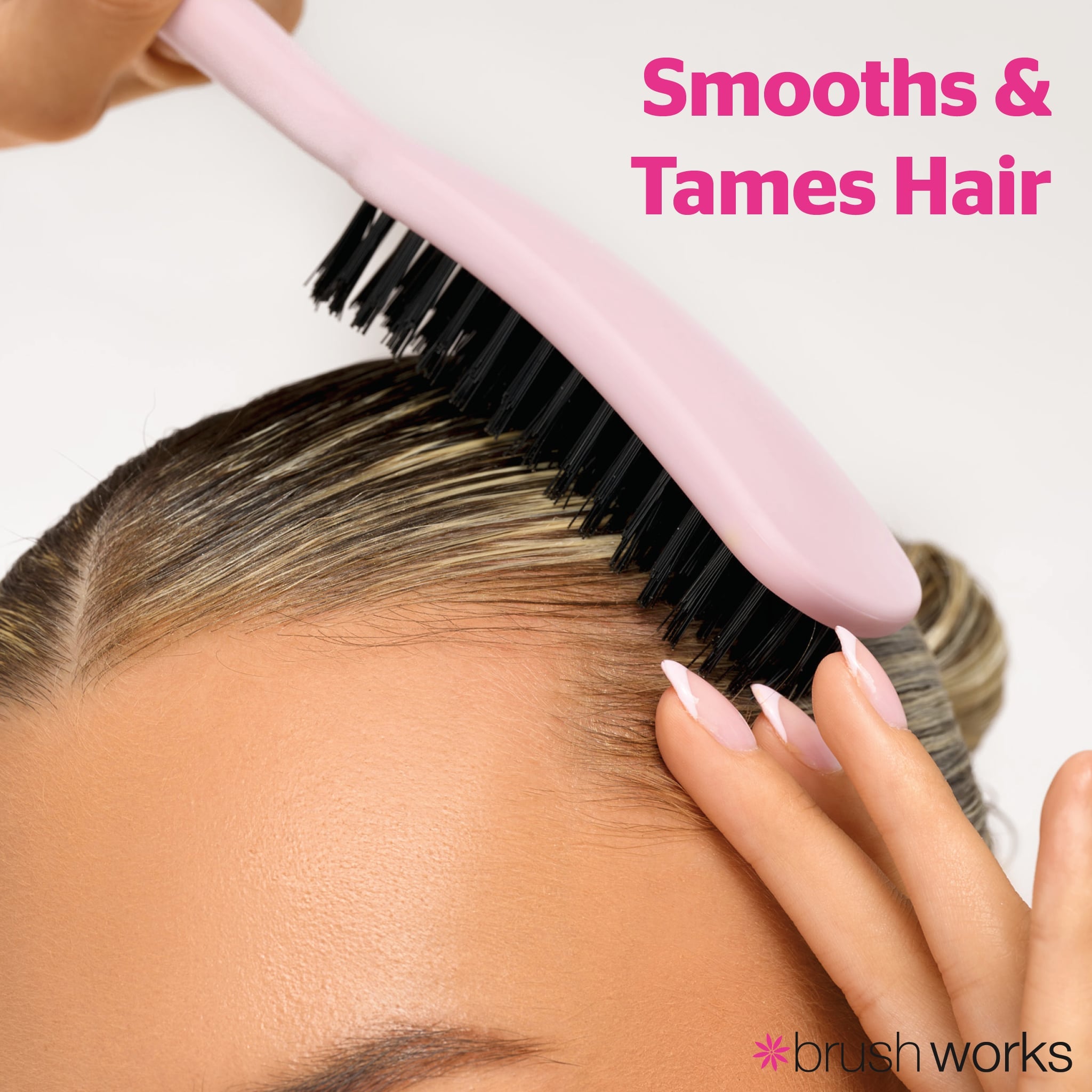 Brushworks Slick Back Bristle Hair Brush