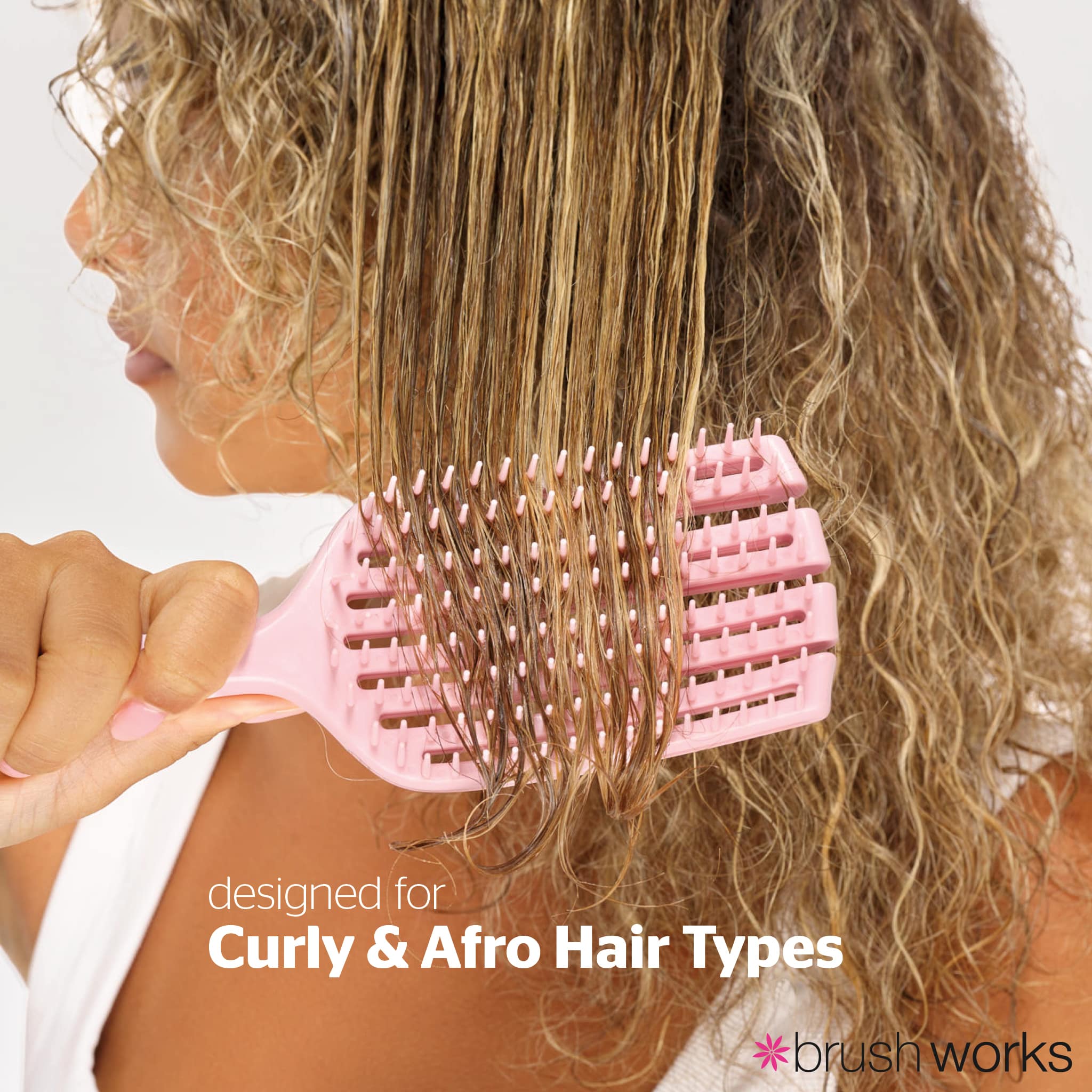 Brushworks Curly Hair Detangling Brush