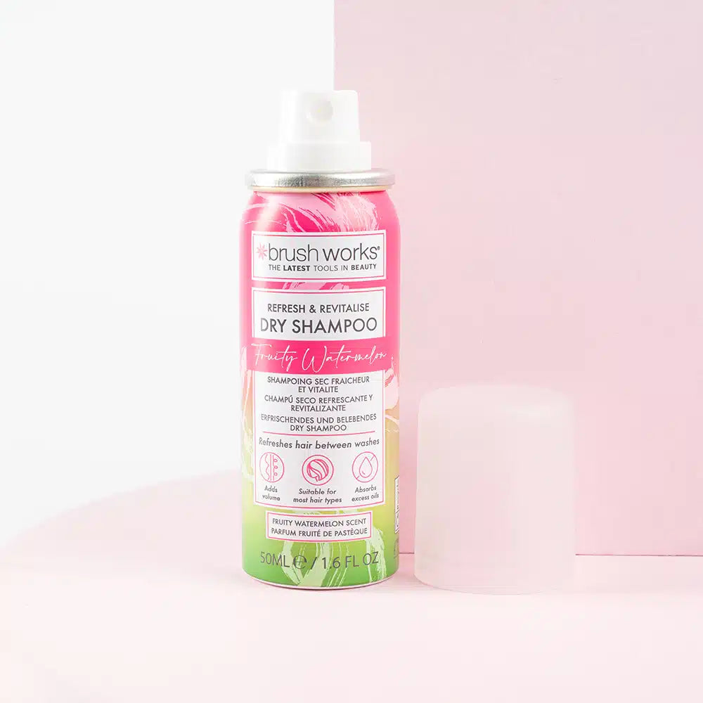 Brushworks Refresh & Revitalise Fruity Watermelon Dry Shampoo  50ml