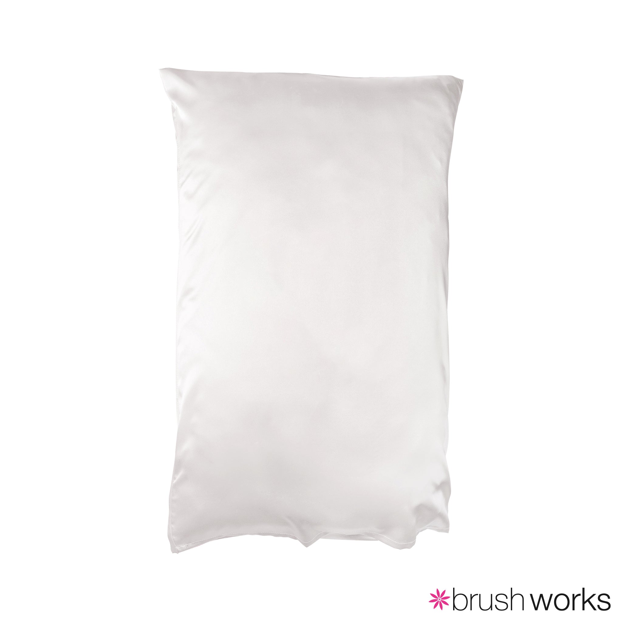 Brushworks Luxe Satin Pillowcase White