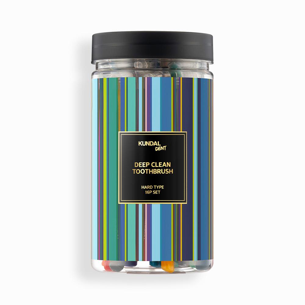 Kundal Deep Clean Elasticity Antibacterial Double Fine Hair Toothbrush Hard Type