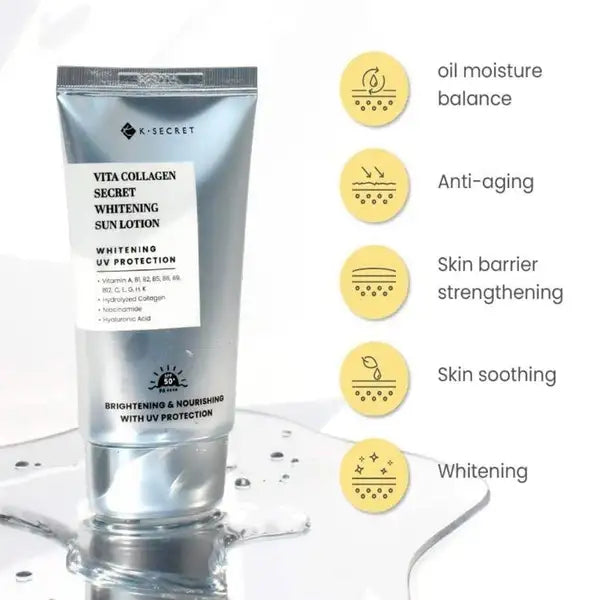 Ksecret Vita Collagen Secret Whitening SPF 50+ Sunscreen Lotion With Niacinamide 50ml