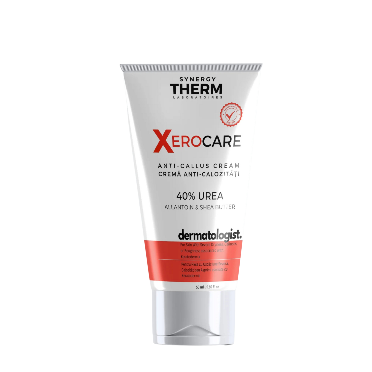 Synergy Therm Xerocare Anti-Calluses Cream With 40% Urea, Allantoin & Shea Butter 50ml