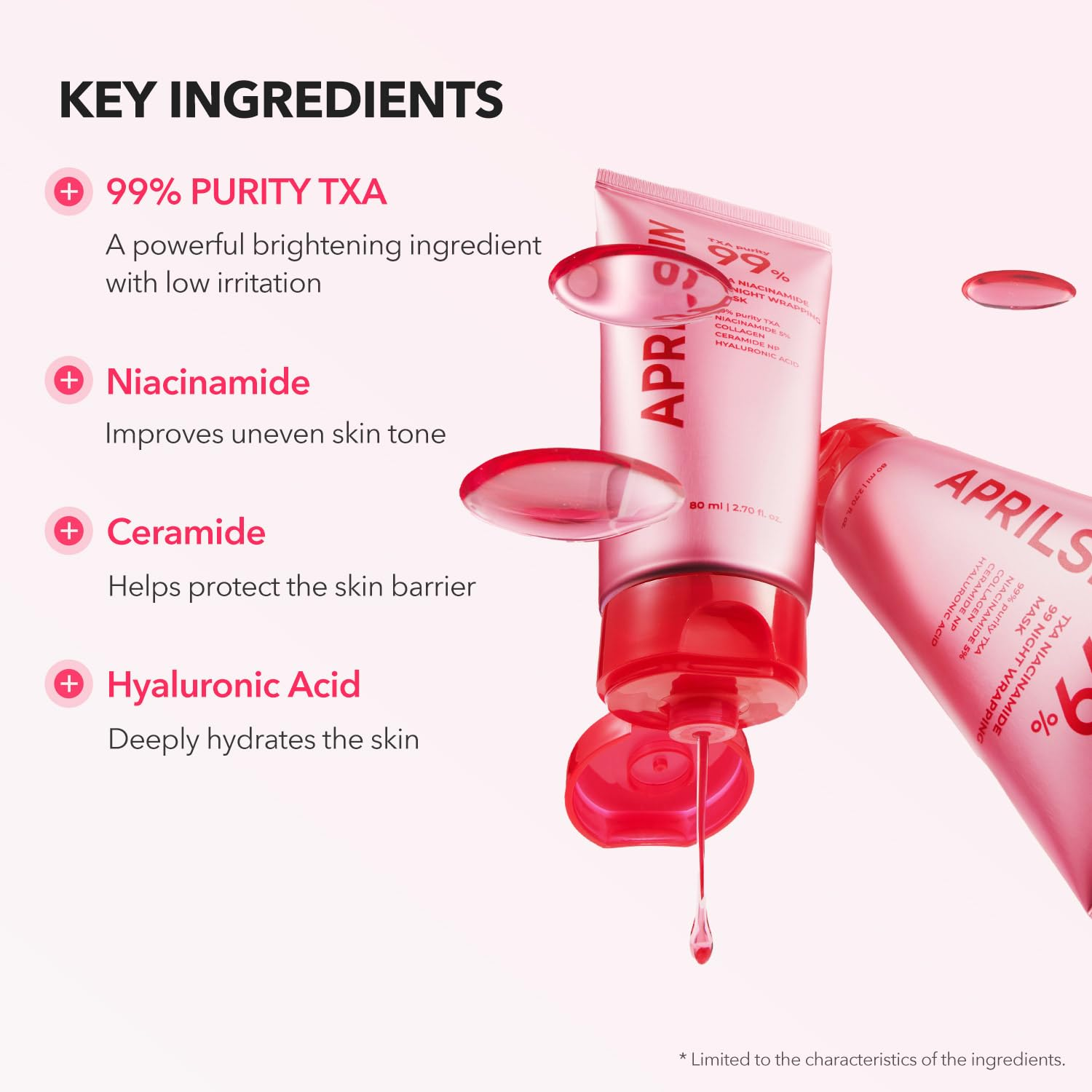 Aprilskin TXA Niacinamide 99 Night Wrapping Mask 80ml