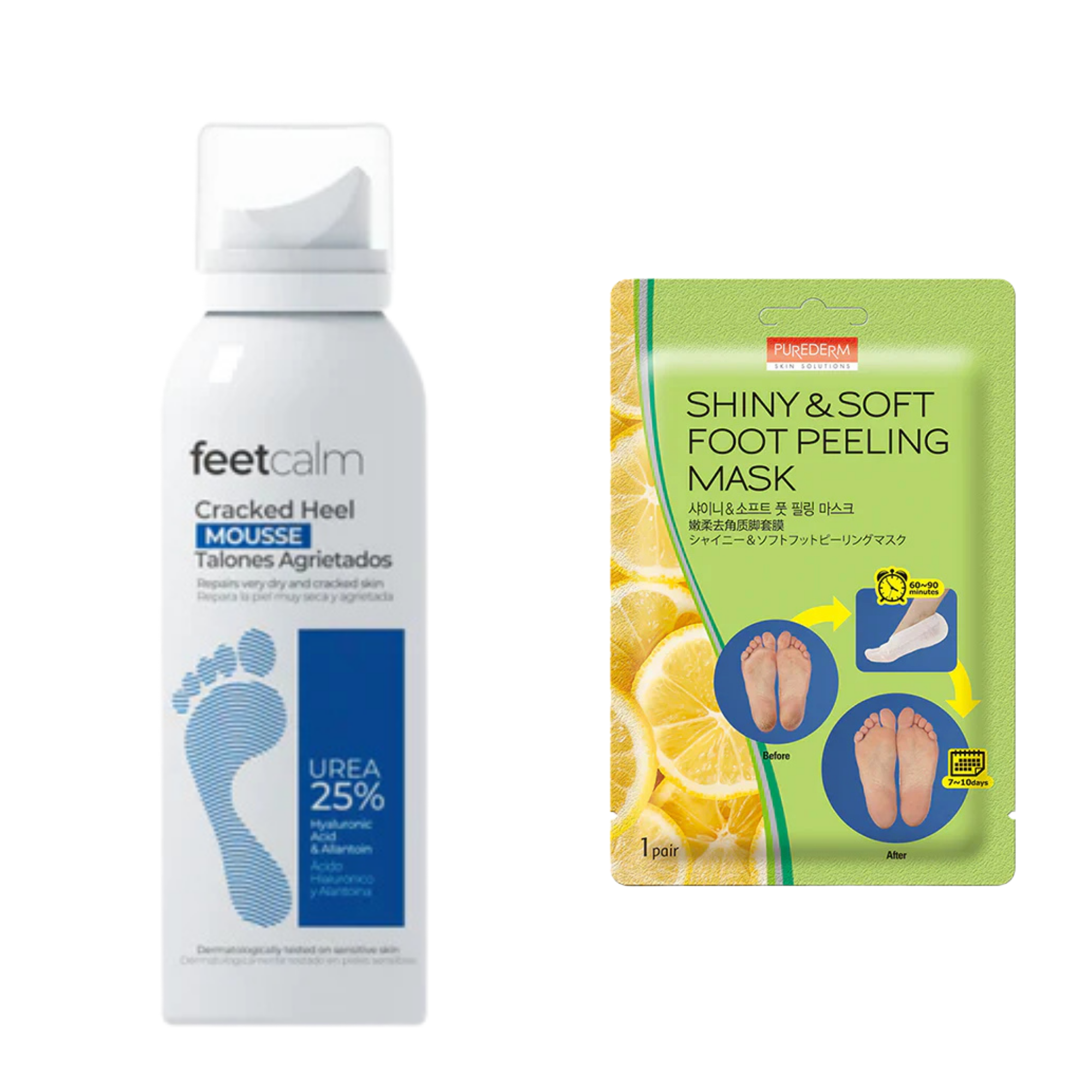 Feetcalm Foot & Heel Cracked Mouse + Peeling Mask