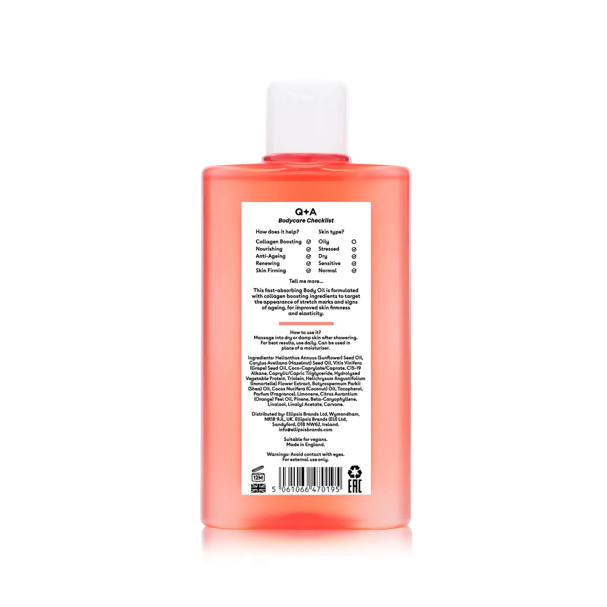 Q+A Collagen Body Oil 150ml