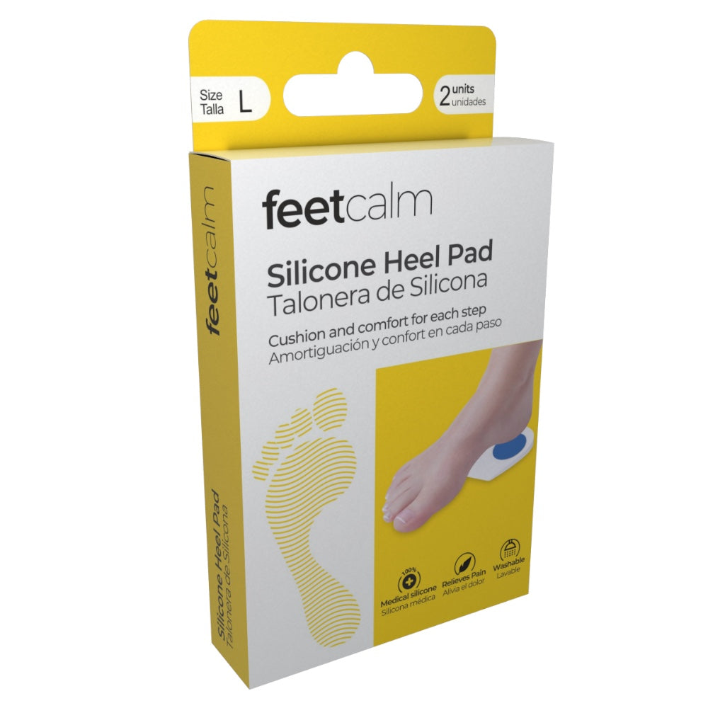 Feetcalm Silicone Heel Pad Size M 2 pcs