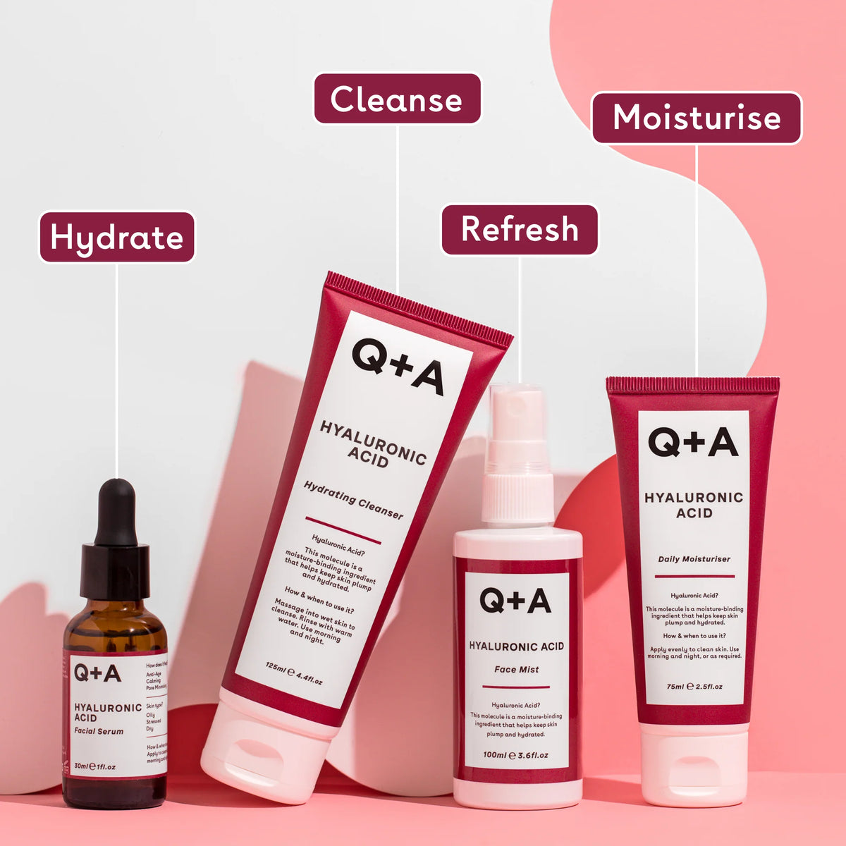 Q+A Hyaluronic Acid Facial Serum 30ml