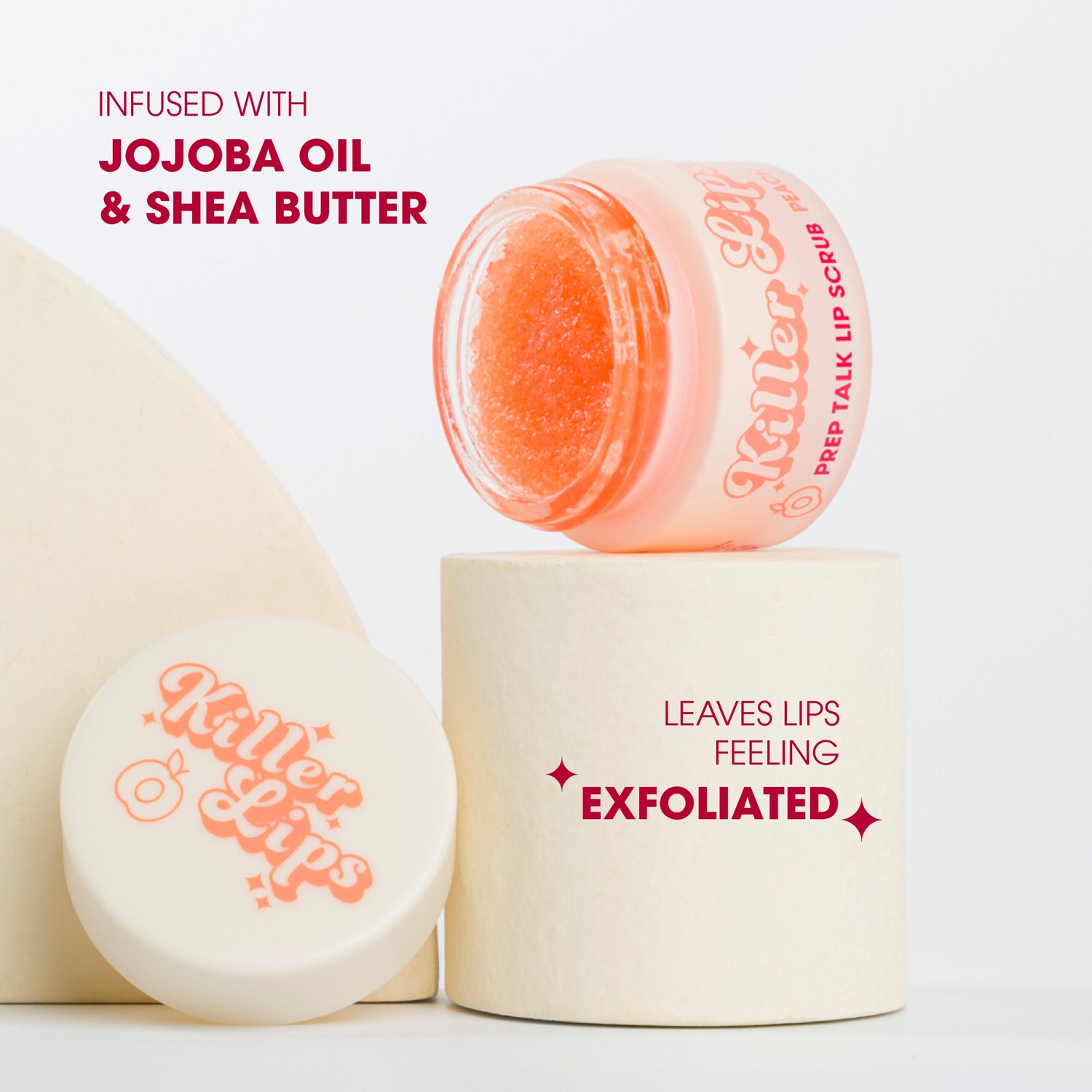 Killer Lips Prep Talk Lip Scrub Peach 16gr