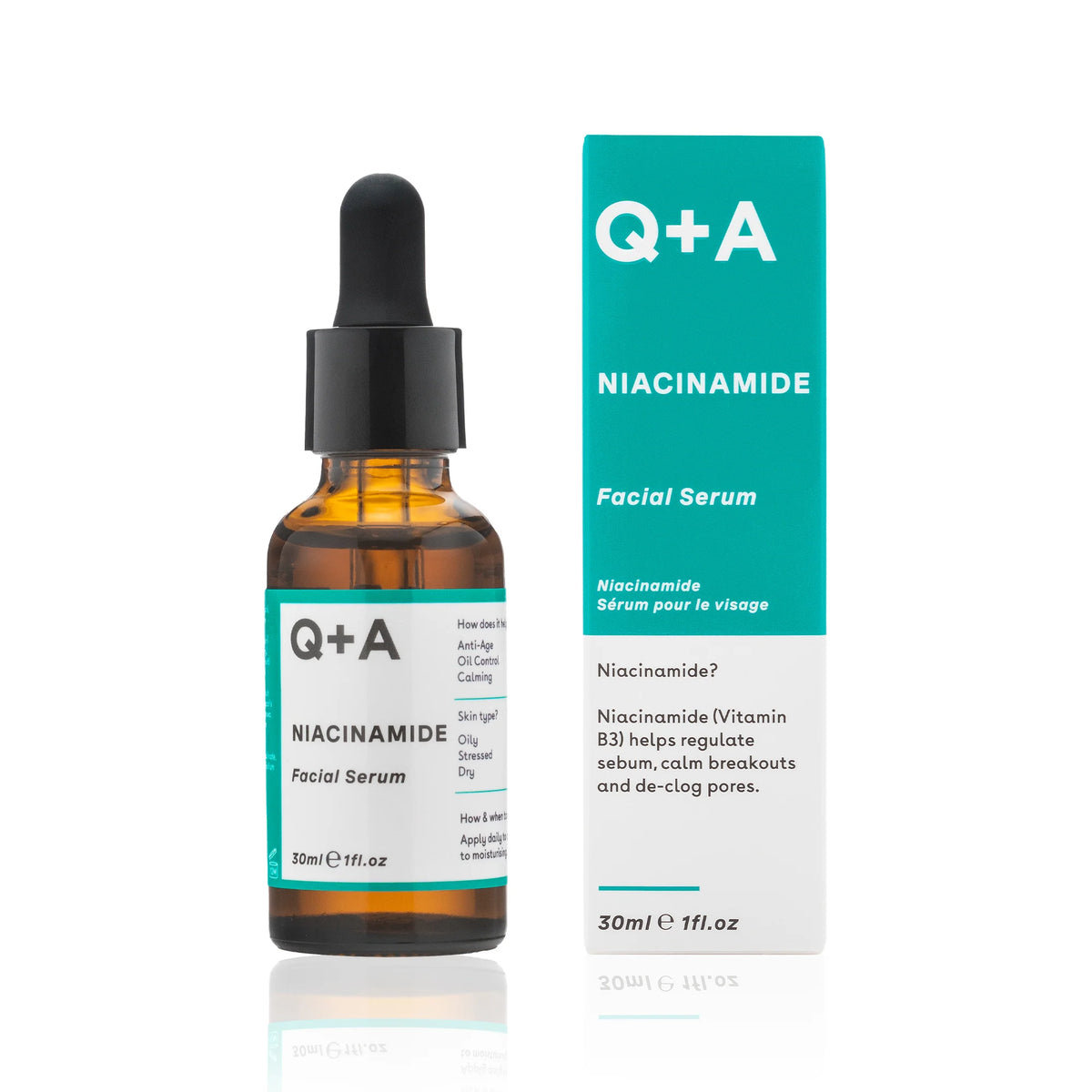 Q+A 10% Niacinamide Facial Serum 30ml