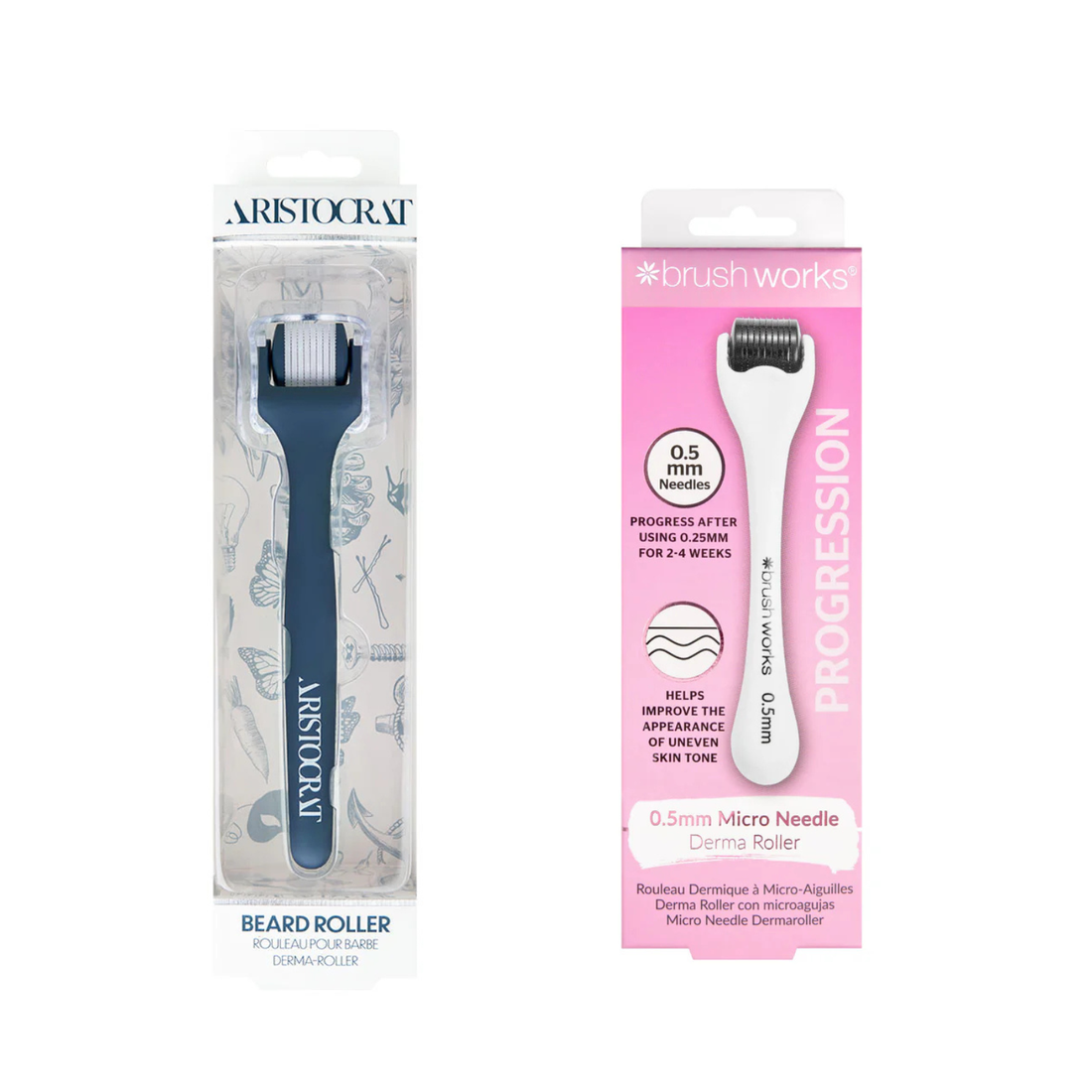 Him & Her Micro Needle Derma Roller – 0.5mm Set