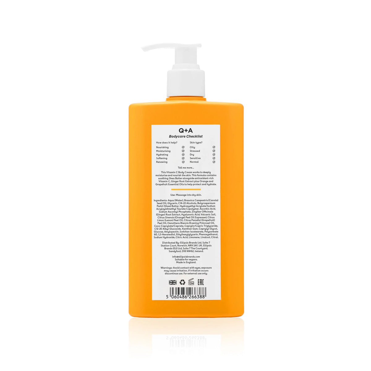 Q+A Vitamin C Body Cream 250ml