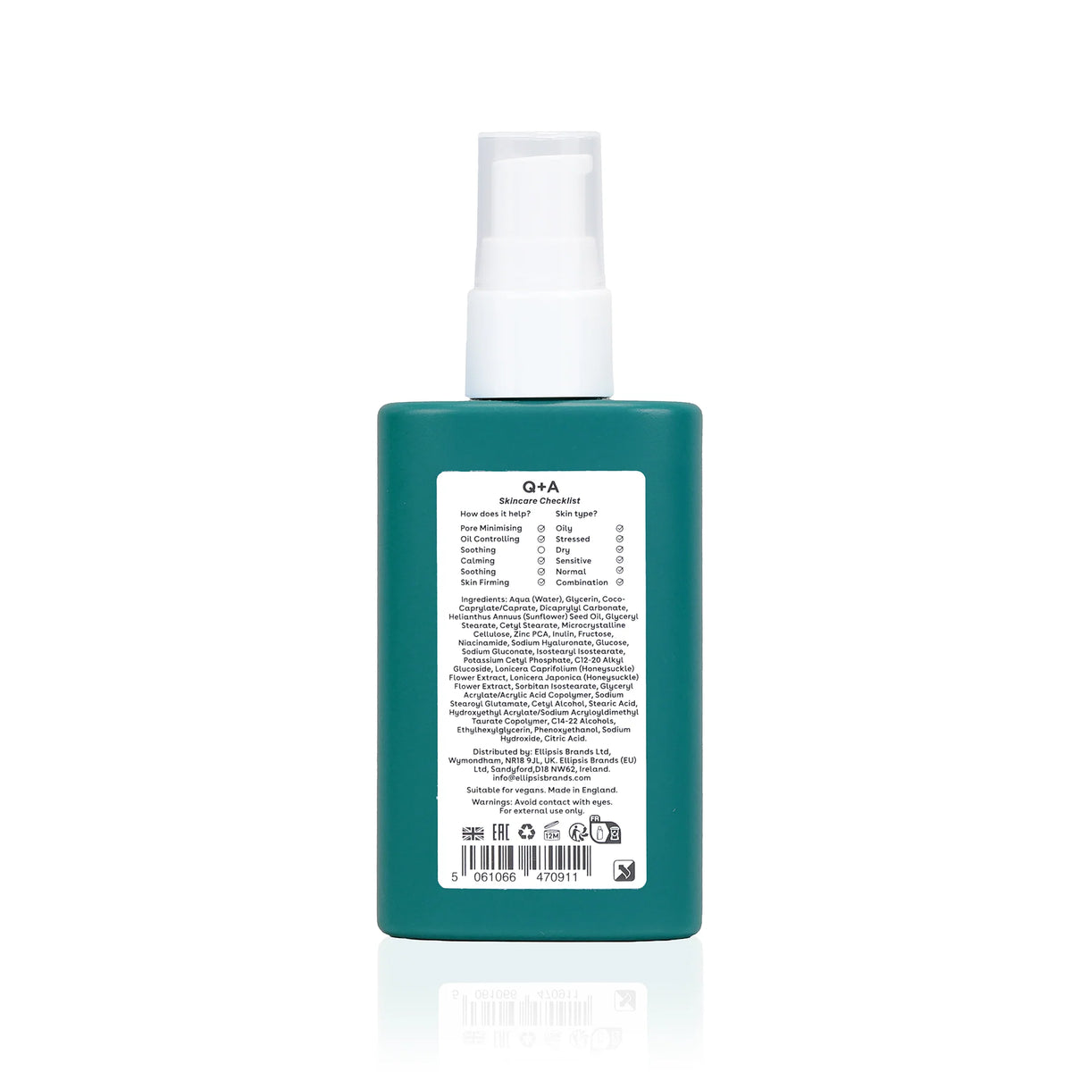 Q+A Zinc PCA Rebalancing Moisturiser 75ml