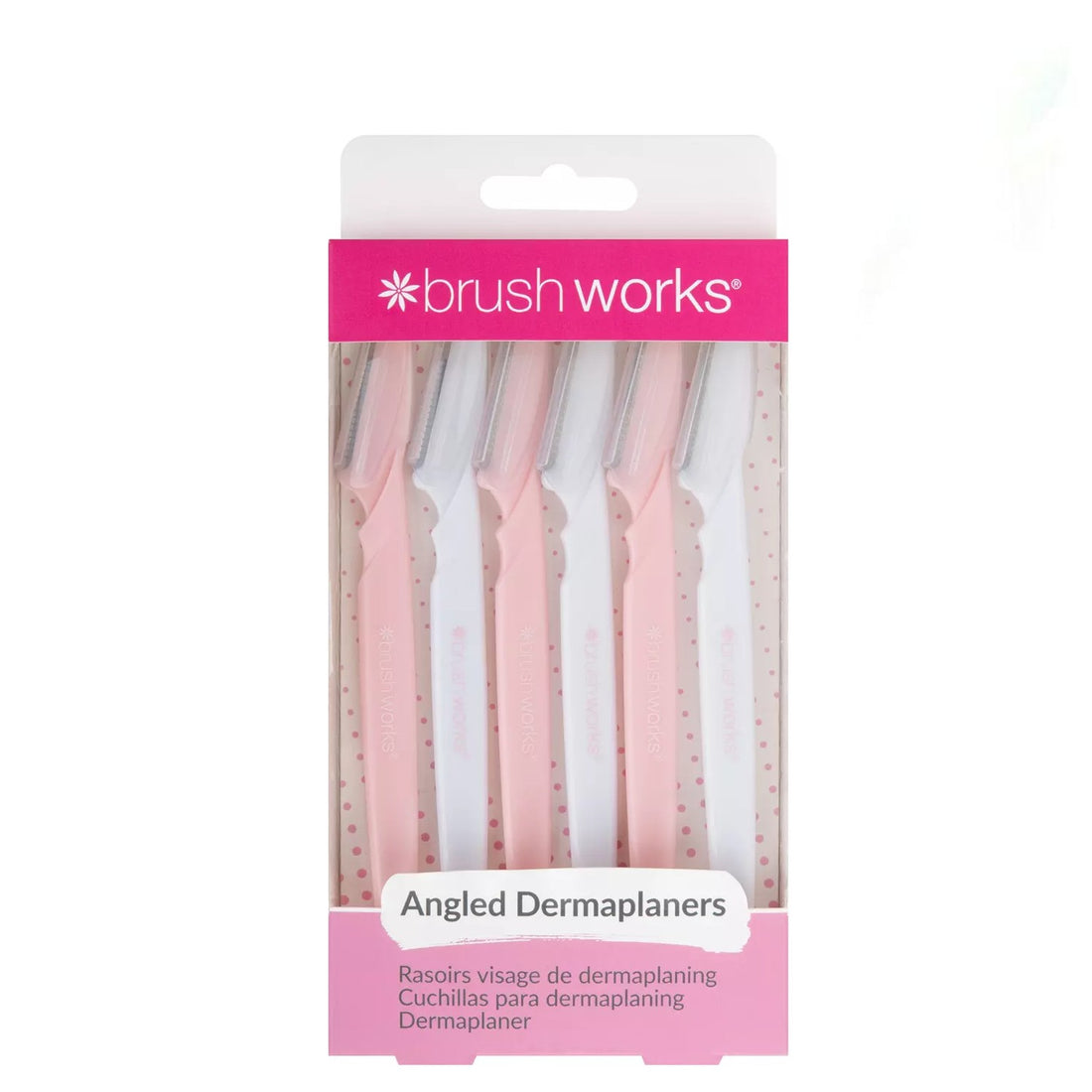 Brushworks Angled Dermaplaners 6 pcs