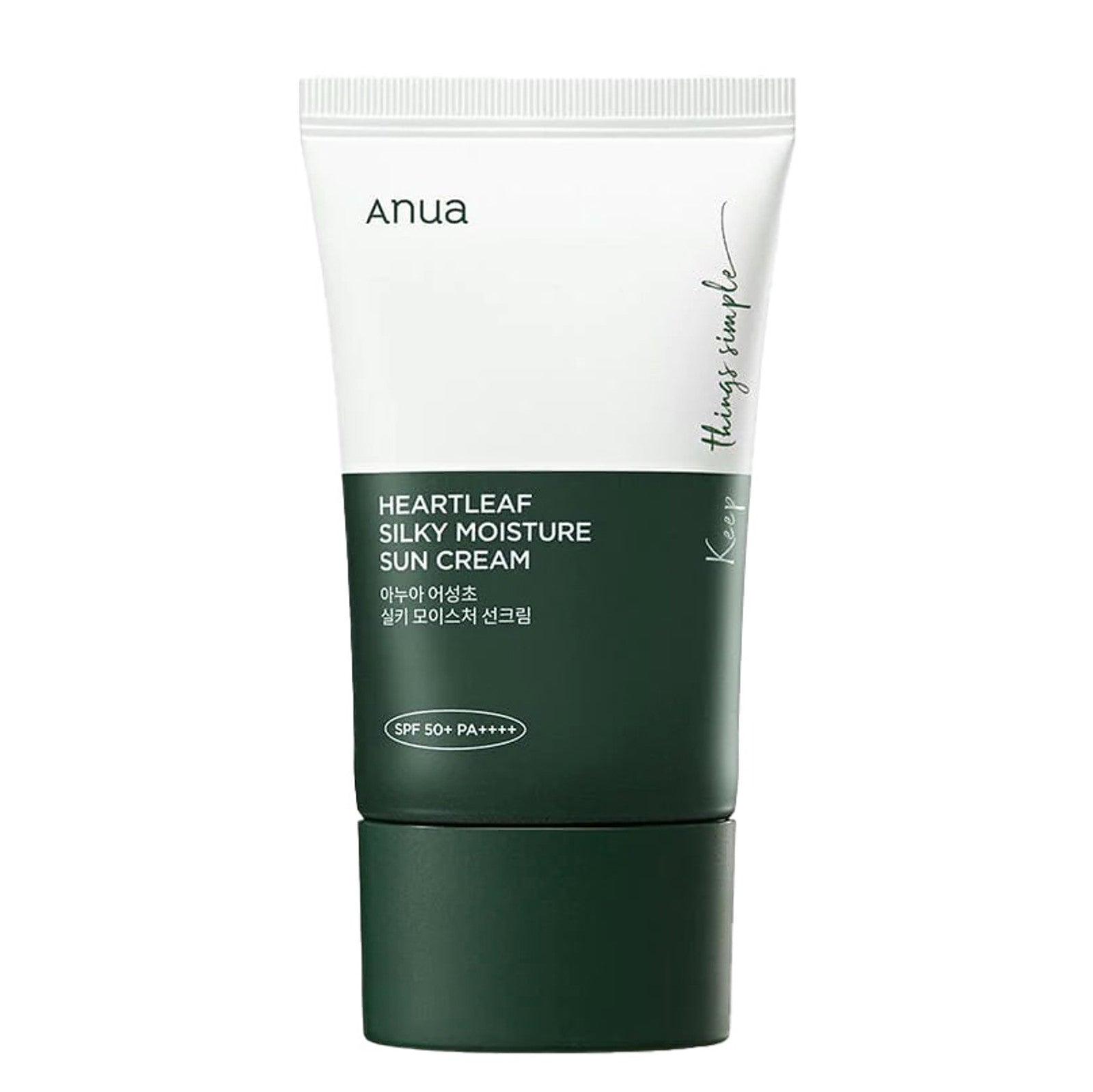 Anua Heartleaf Silky Moisture Sun Cream Spf 50+ PA++++ 50ml