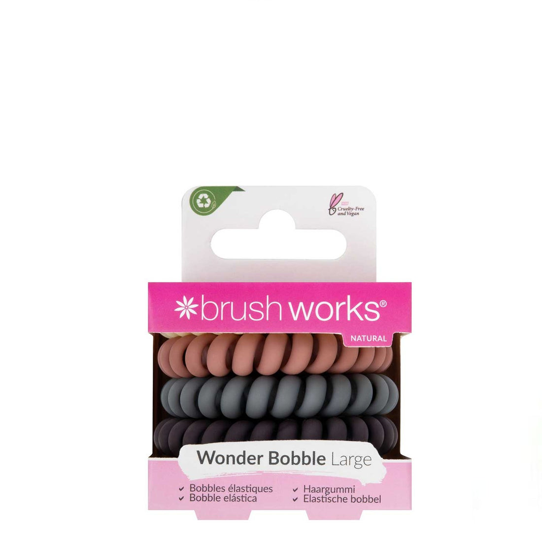 Brushworks Wonder Bobble Large Natural (Pack of 5)