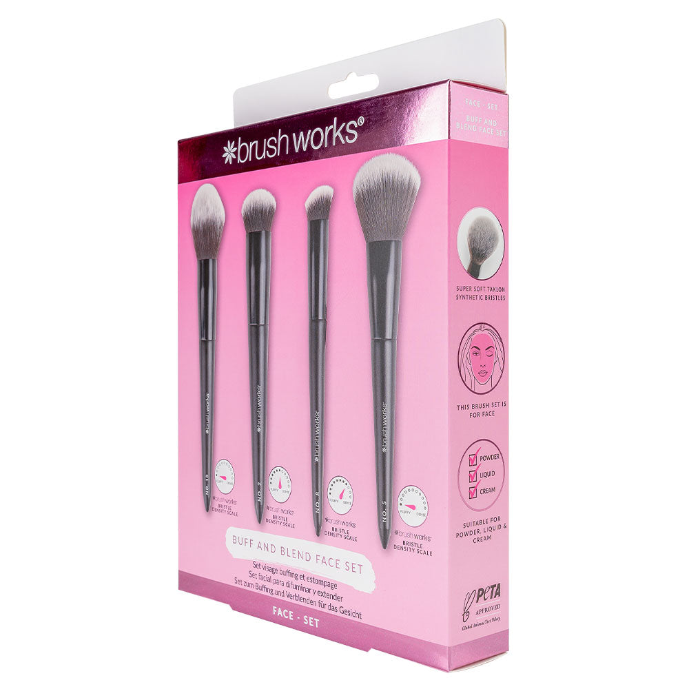 Brushworks Buff and Blend Face Set