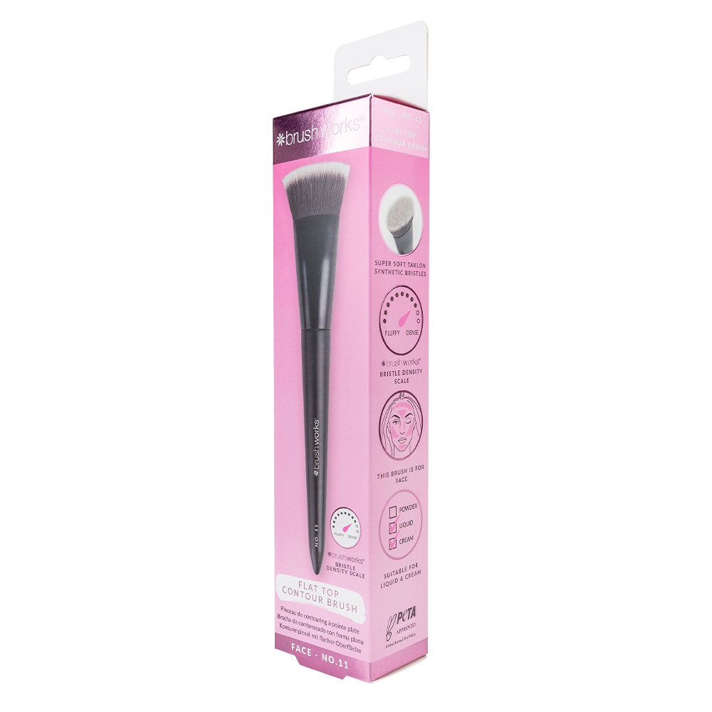 Brushworks No. 11 Flat Top Contour Brush