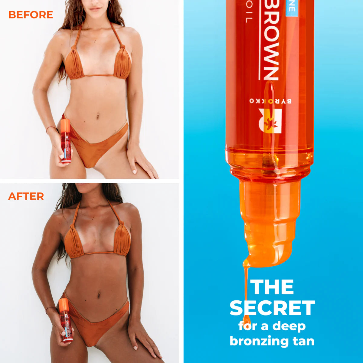Byrokko Shine Brown Beta Carotene Tanning Maximiser Oil 150ml