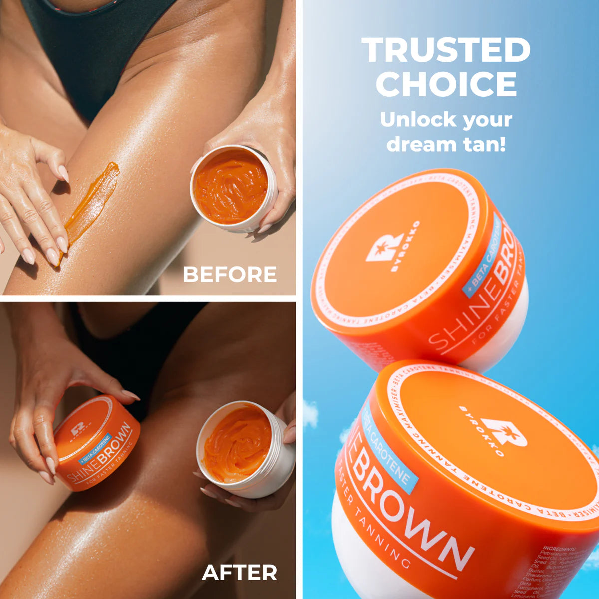 Byrokko Shine Brown Beta Carotene Tanning Maximiser 210ml