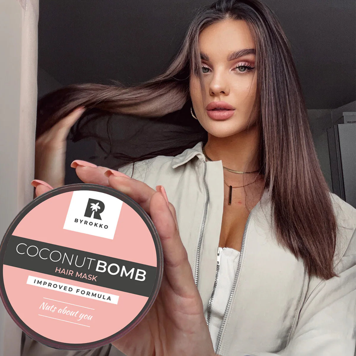 Byrokko Coconut Bomb Nourishing Hair Masque 180ml