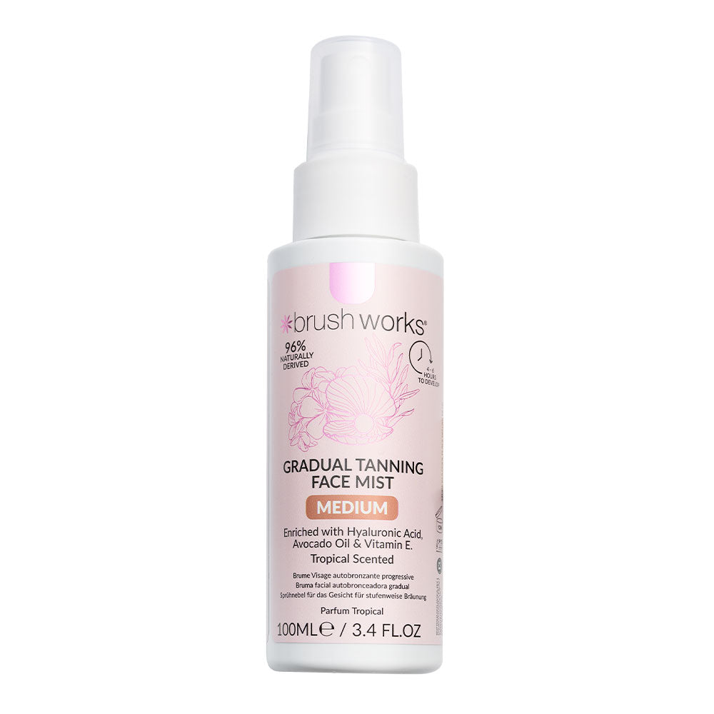 Brushworks Gradual Tanning Face Mist (Medium) 100ml