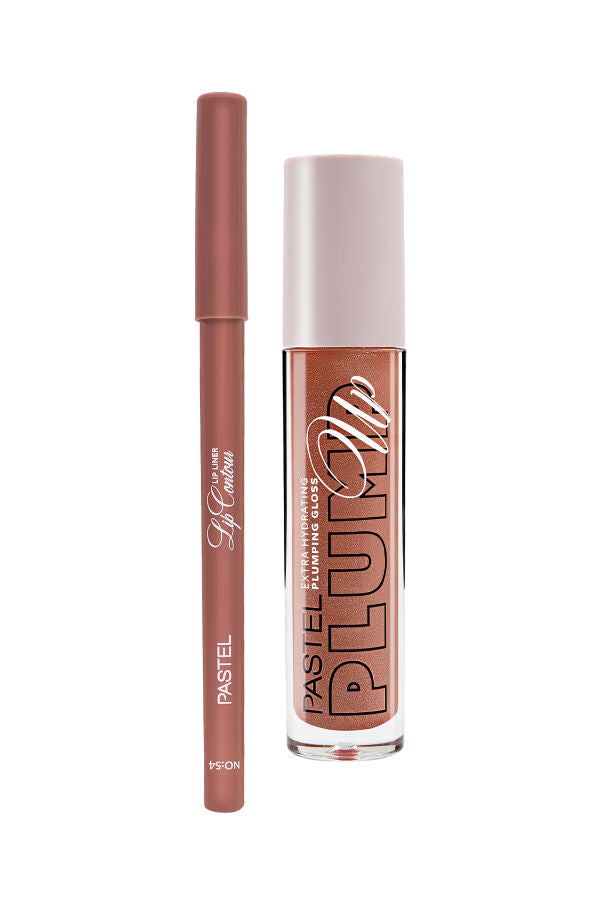 Pastel Plumping Gloss 205 + Pastel Lip Contour Lip Liner