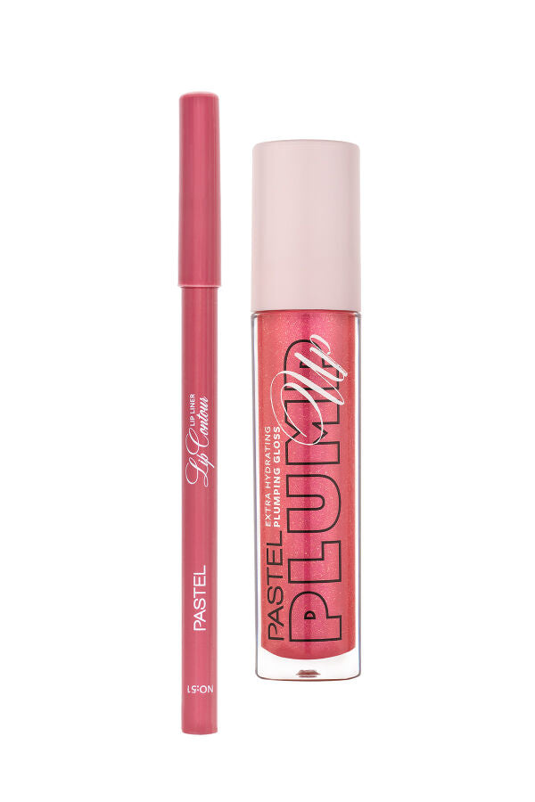 Pastel Plumping Gloss 205 + Pastel Lip Contour Lip Liner