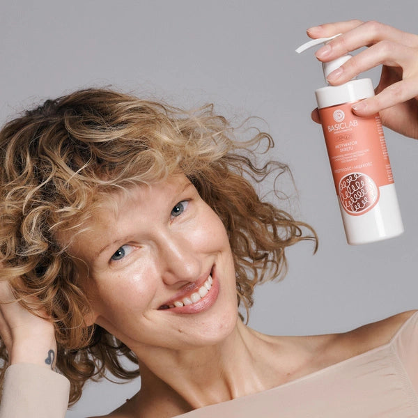 BasicLab Curl Activator, 5% Curl Defining Complex, Hydrolyzed Proteins, Babassu Oil, Elasticity and Softness 200ml