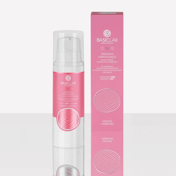 BasicLab Moisturizing Conditioner, 2% Glycosaminoglycan Complex, Cationic Hyaluronic Acid, Trehalose, Lightness and Softness