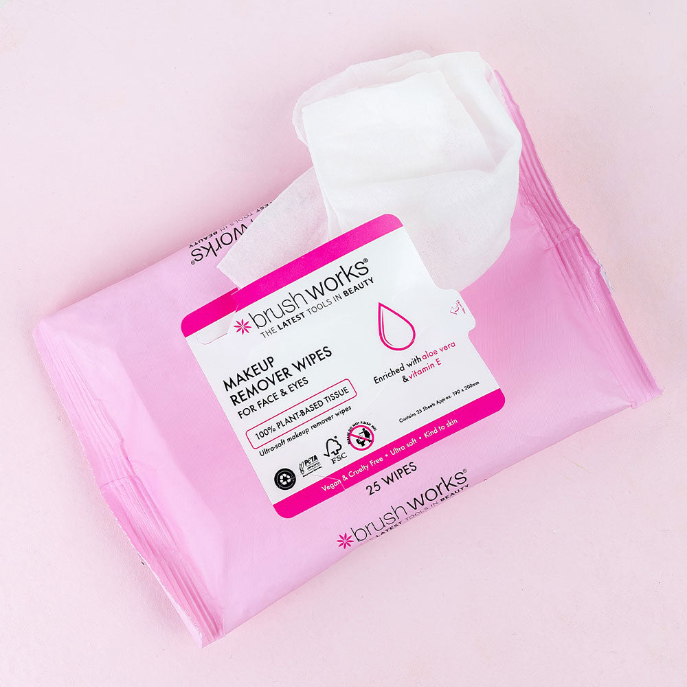 Brushworks Makeup Remover Wipes 25 Sheets