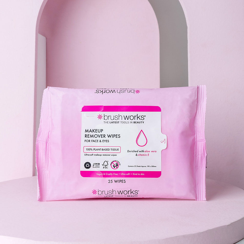 Brushworks Makeup Remover Wipes 25 Sheets