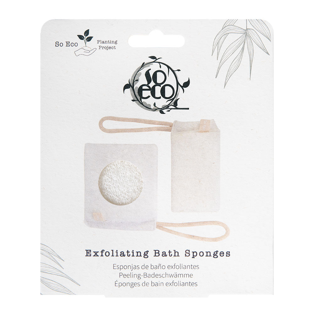 So Eco Exfoliating Bath Sponges  2 Pack