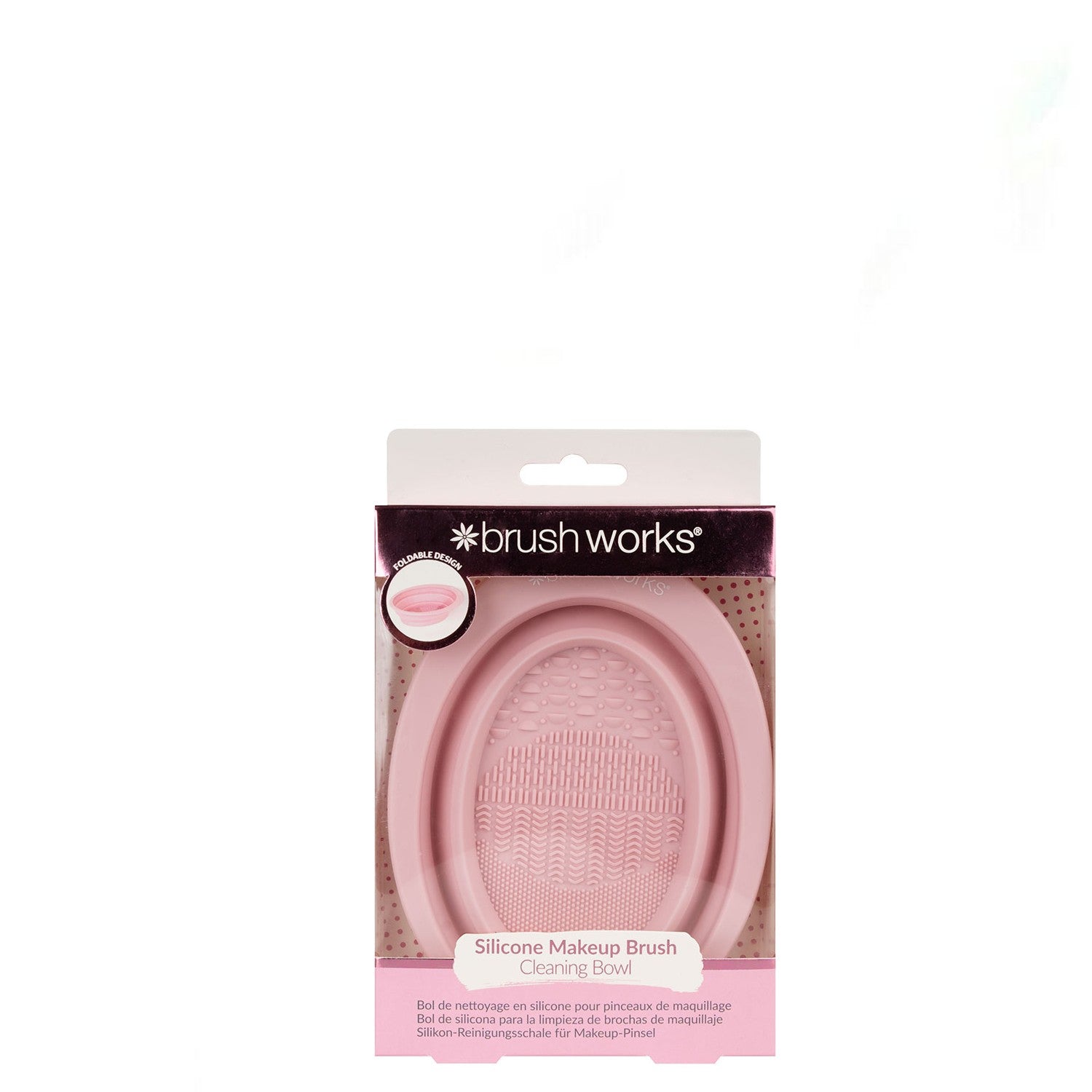 Brushworks Silicone Makeup Brush Cleaning Bowl