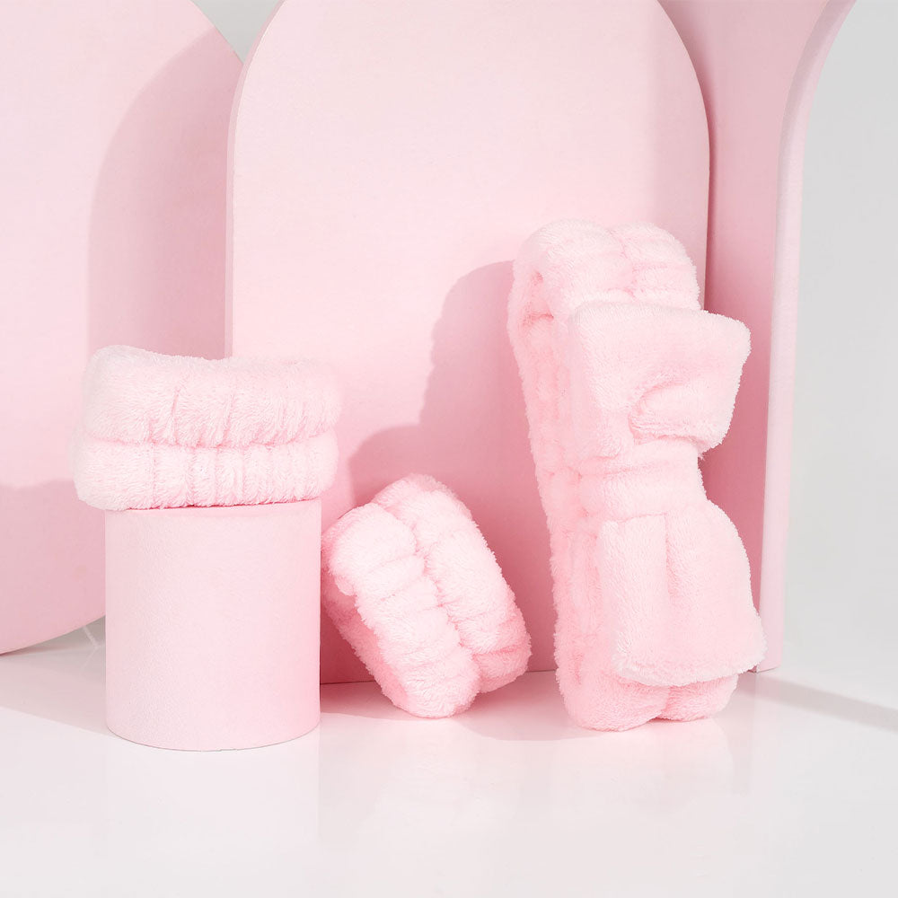 Brushworks Spa Headband & Wrist Wash Band Set