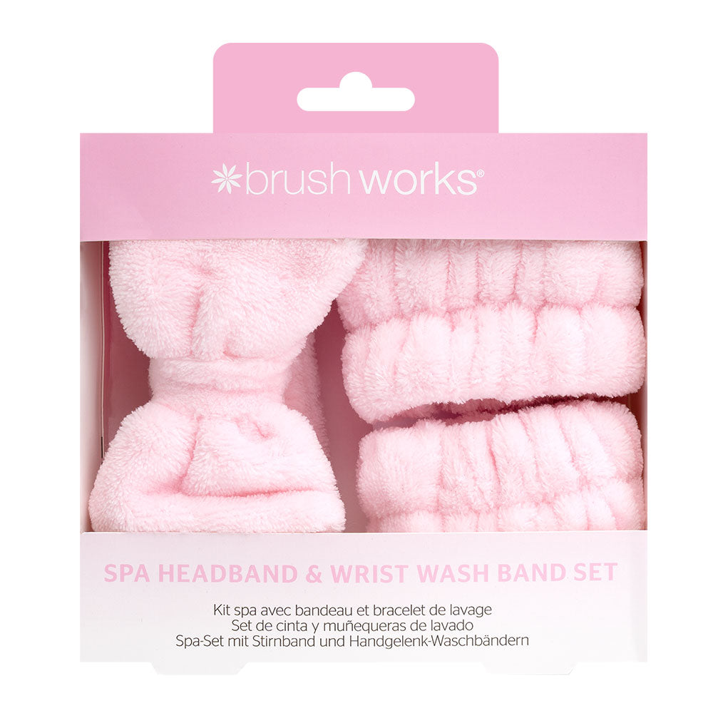 Brushworks Spa Headband & Wrist Wash Band Set