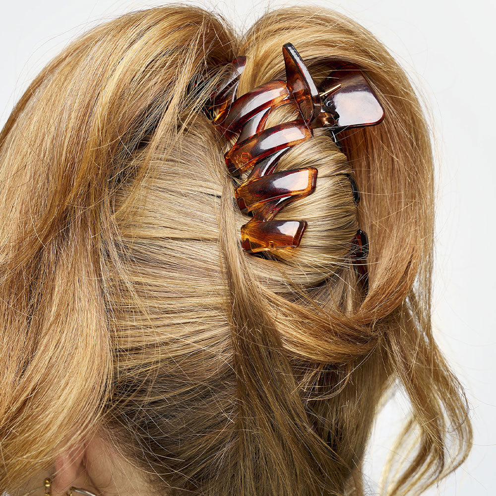 Brushworks Tortoiseshell Claw Clips  3 pcs