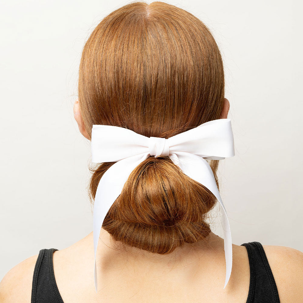 Brushworks Satin Hair Bow Duo – Black & White