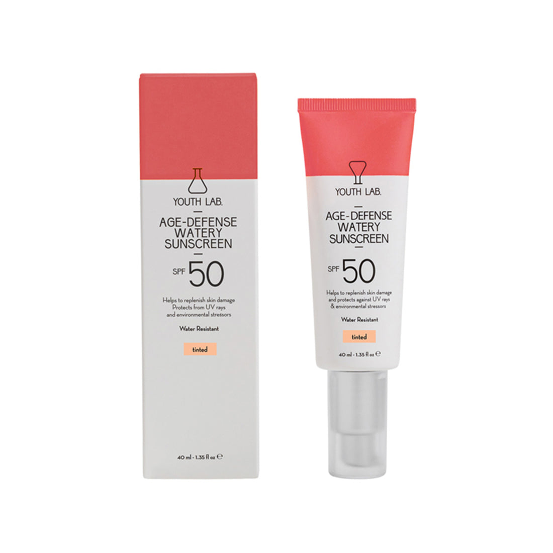 Youth Lab Age Defense Watery Sunscreen SPF50 Tinted 40ml