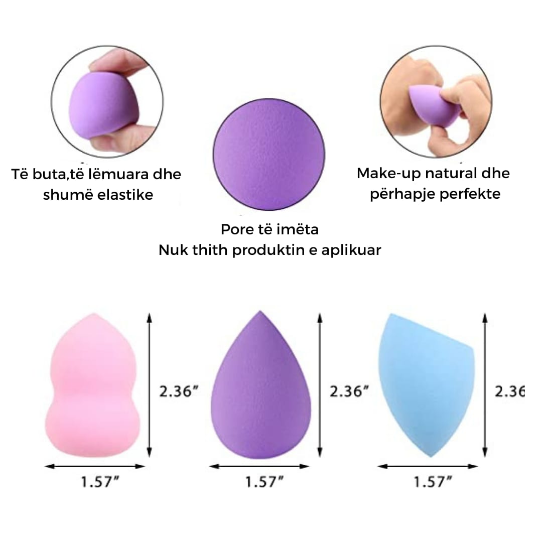 Makeup Beauty Blender Sponge With Box Set 4 cop