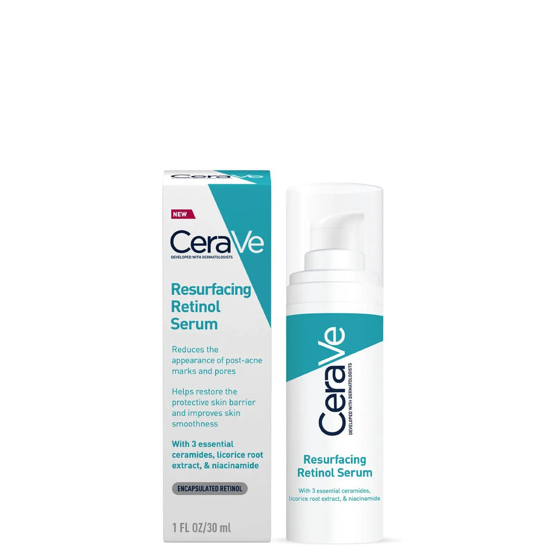 CeraVe Resurfacing Retinol Serum With Ceramides & Niacinamide For Blemish-Prone Skin 30ml