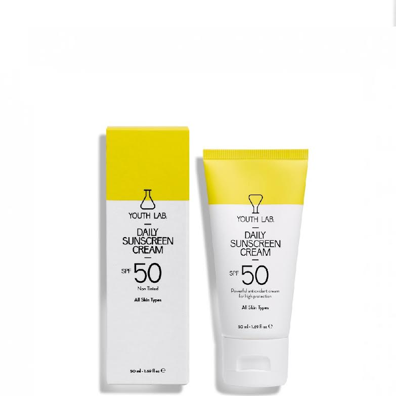 Youth Lab Daily Sunscreen Cream SPF 50 Non Tinted All Skin Types 50ml