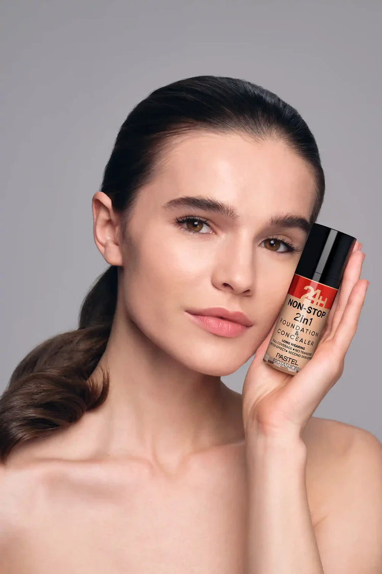 Pastel 24H Non-Stop 2in1 Foundation &amp; Concealer  30ml